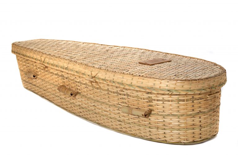 Bamboo teardrop coffin